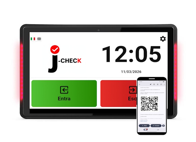 J-CHECK©: App per Autoregistrazione e Registro Visitatori Digitale in AziendaEN