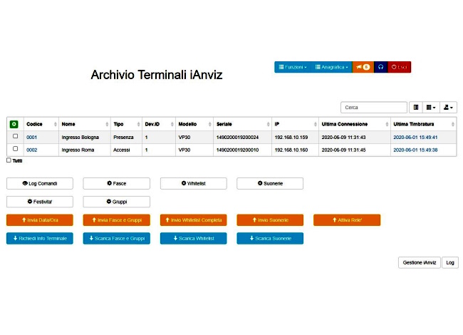 Jweb-KEY Software Controllo Accessi WEB