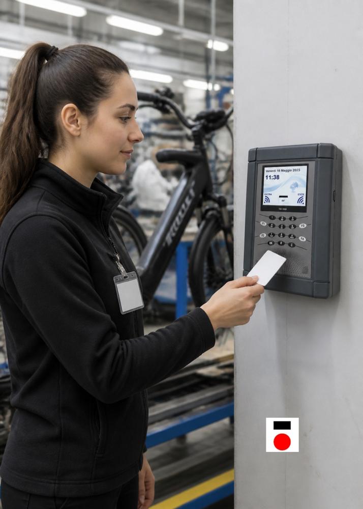 Rilevazione presenze Bologna per azienda produzione accessori biciclette