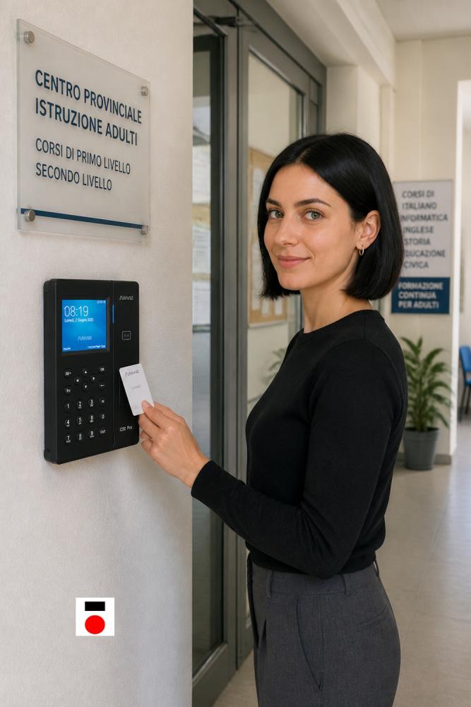 Sistema rilevazione presenze cloud a Bologna per la formazione pubblica degli adulti