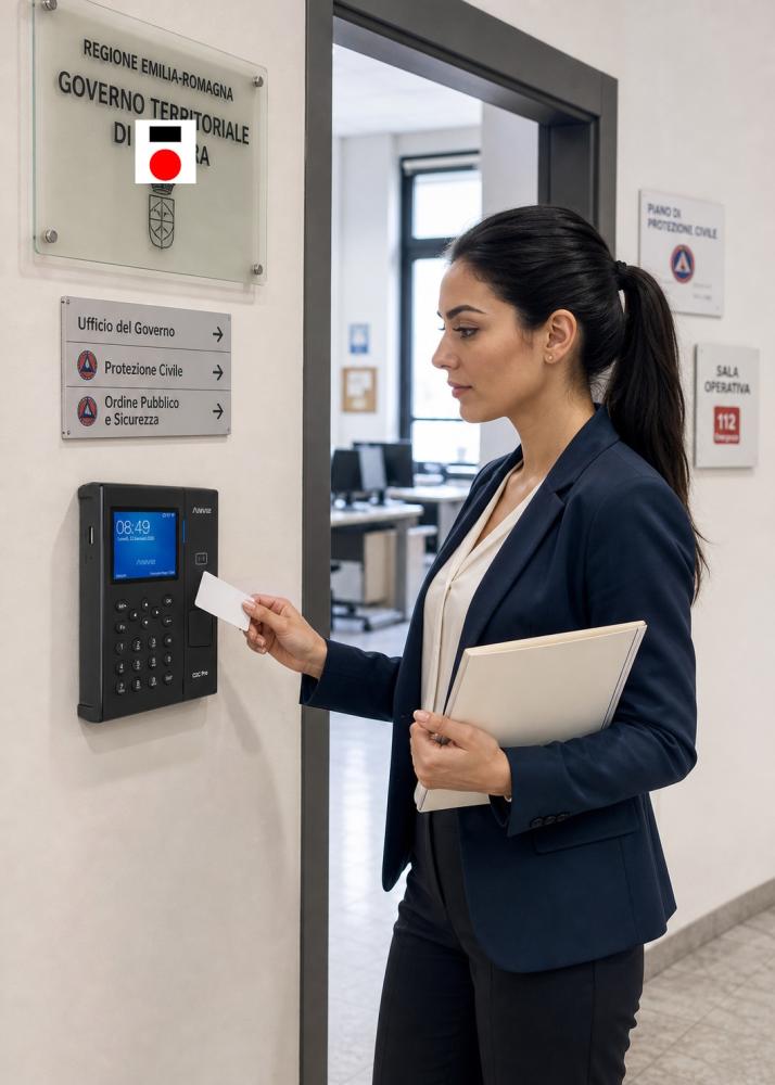 Rilevazione presenze Ferrara: progetto web on-prem per sede istituzionale con 100 dipendenti