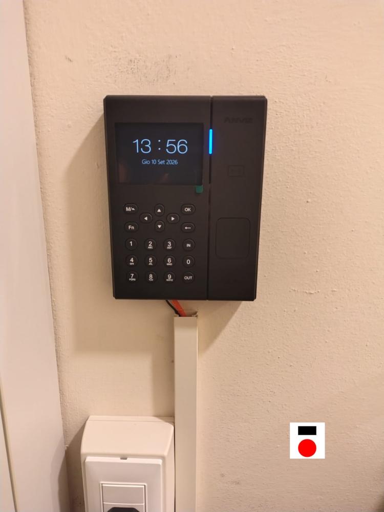 Impianto di rilevazione presenze installato