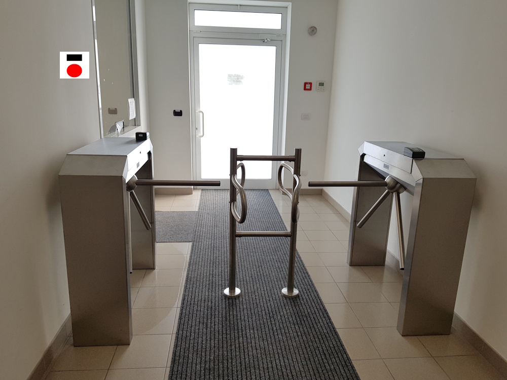 Struttura dell’impianto e dispositivi di controllo accessi installati